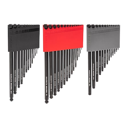 Tekton Ball End Hex and Star L-Key Set with Holder, 41-Piece (0.050-3/8 in., 1.3-10 mm, T6-T50) KEY91002